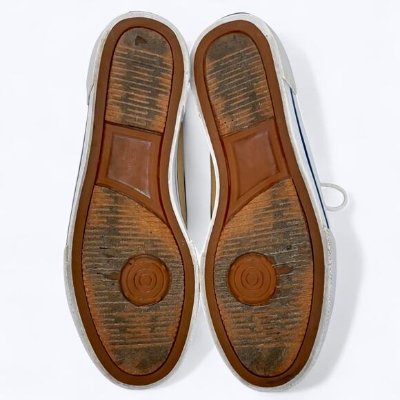 Ralph Lauren Polo Franz Boat Shoes Mens 11D Khaki Navy Driving Beach Resort Prep - Picture 8 of 9